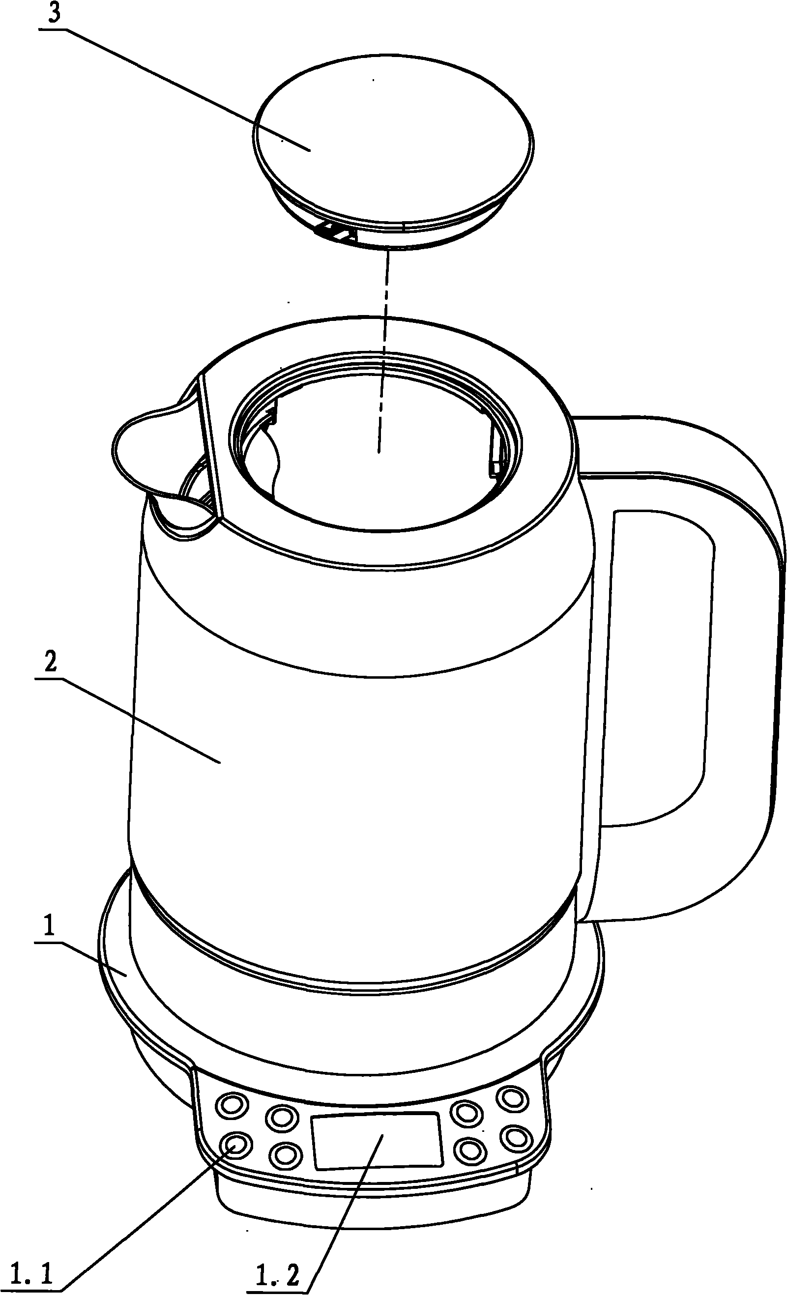 Multifunctional container and brewing control method thereof