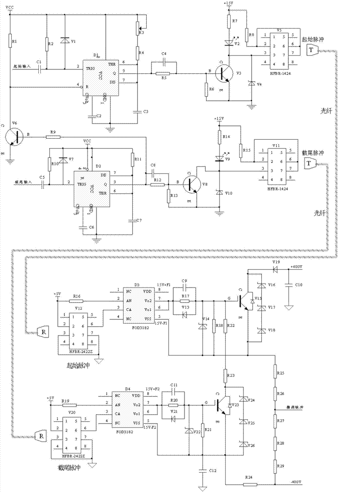 Vacuum tube gate-control modulator implementing method based on optical fiber couplers