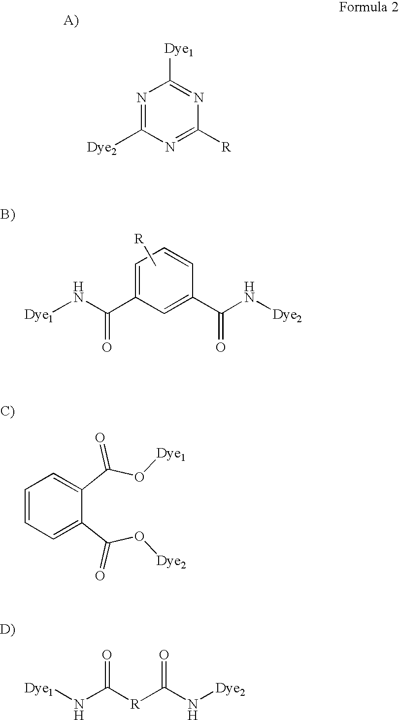 Multimeric dye structures