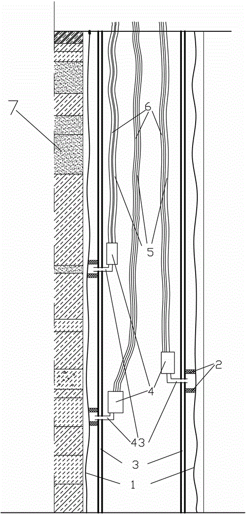 Pneumatic pump sampling system device of multi-stage monitoring well and method thereof