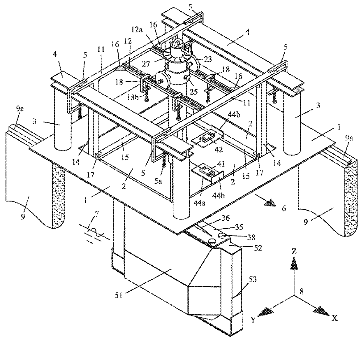 Testing device for model of floating gate and method of using the same