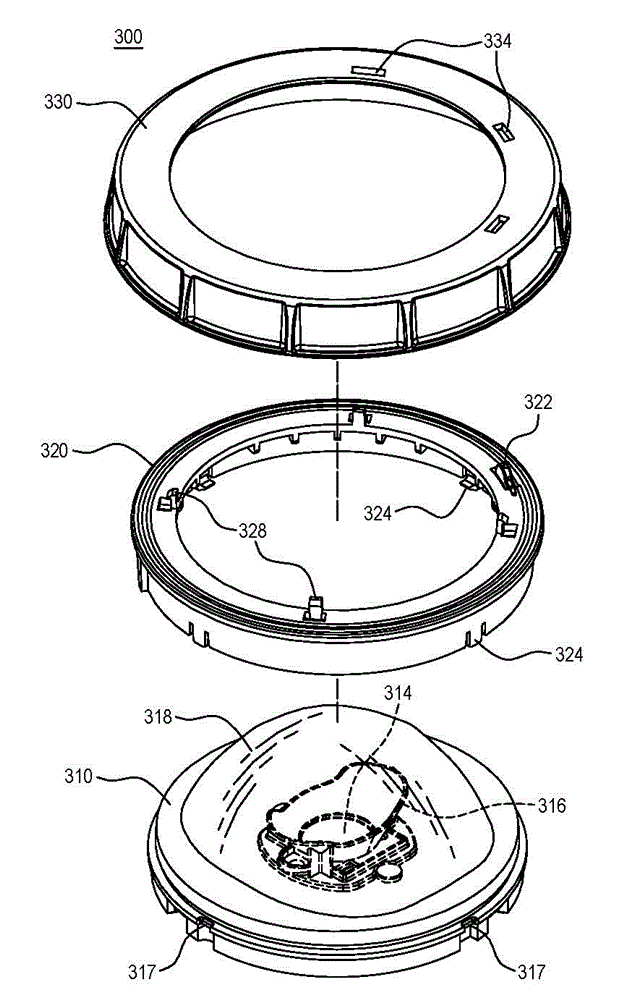 Electronic device replacing structure