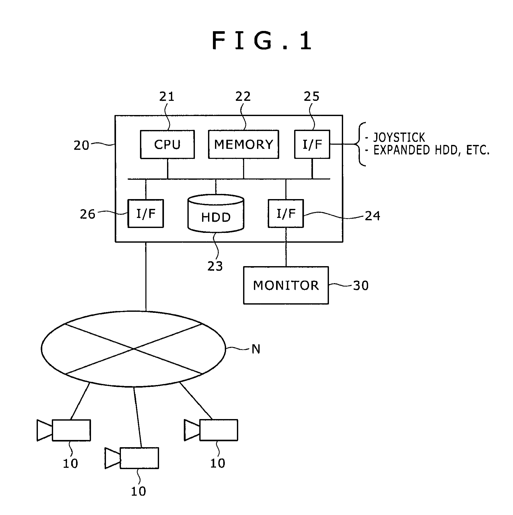 Image monitoring system and image monitoring program