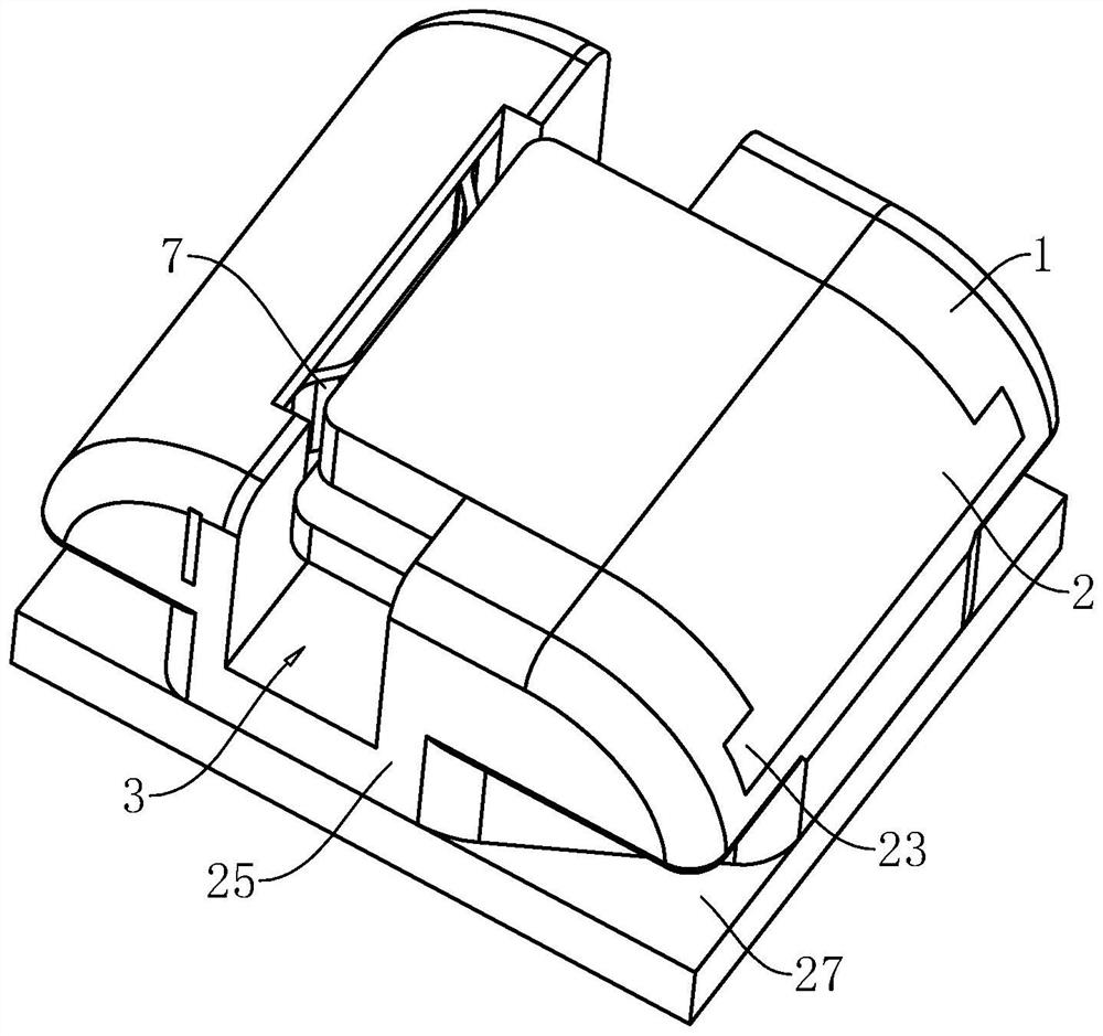 Press type self-ligating bracket