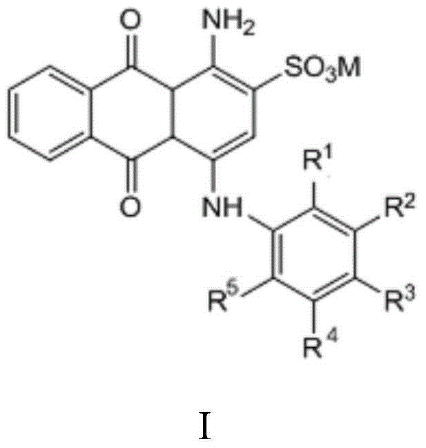 Method for synthesizing anthraquinone type dye or chromophore by aromatic amination of bromamine acid