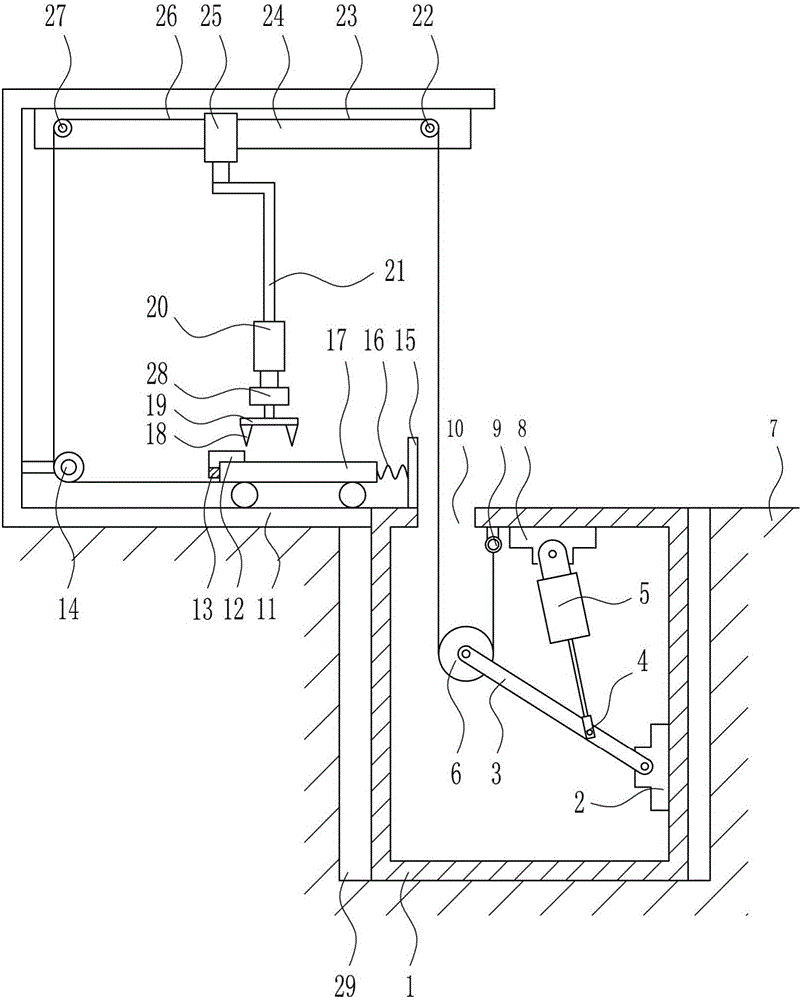 Precise type cutting line drawing device