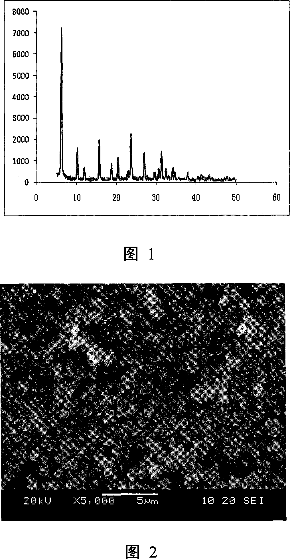 Method for quick synthesis of NaY molecular screen