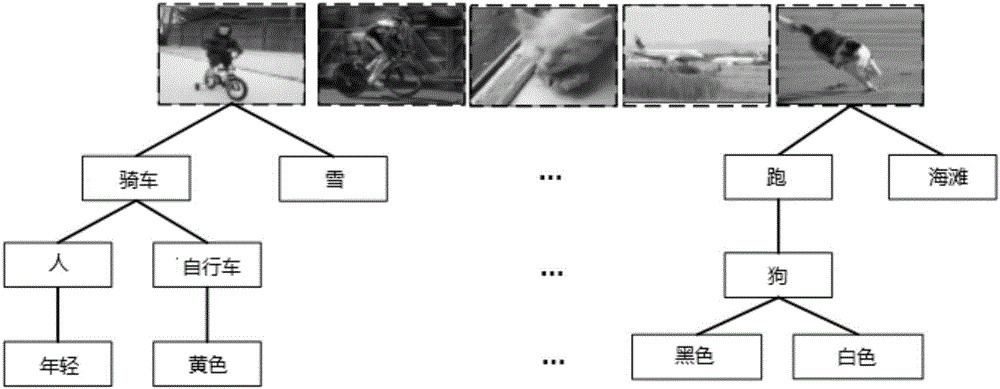 Generation method of image description from structured text