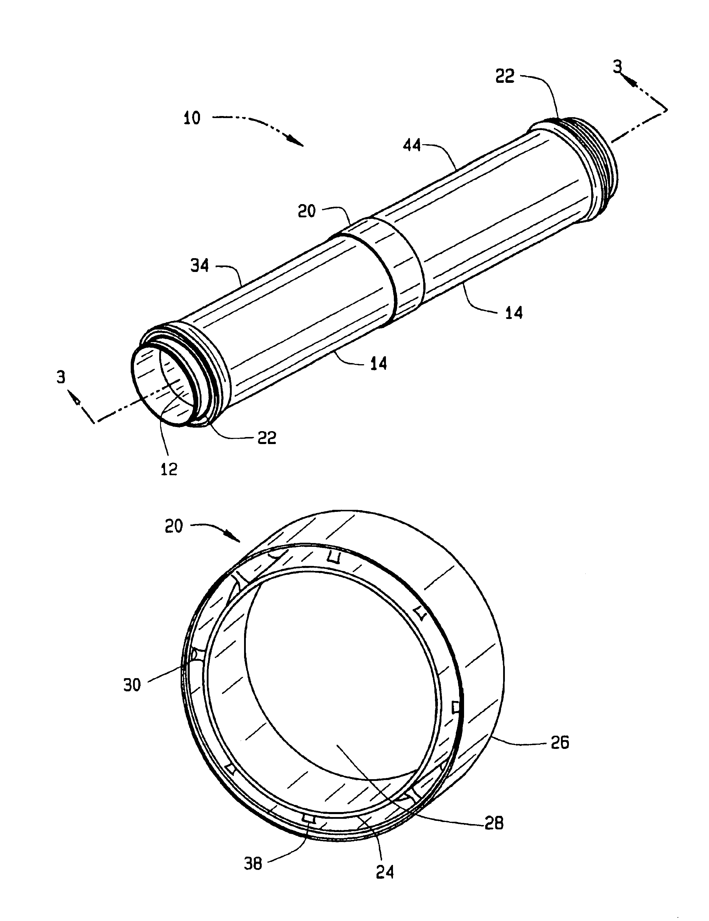 Shrouded fluid-conducting apparatus