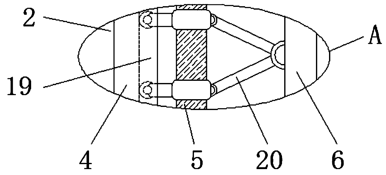 An anti-loosening clamping device for stacking cranes