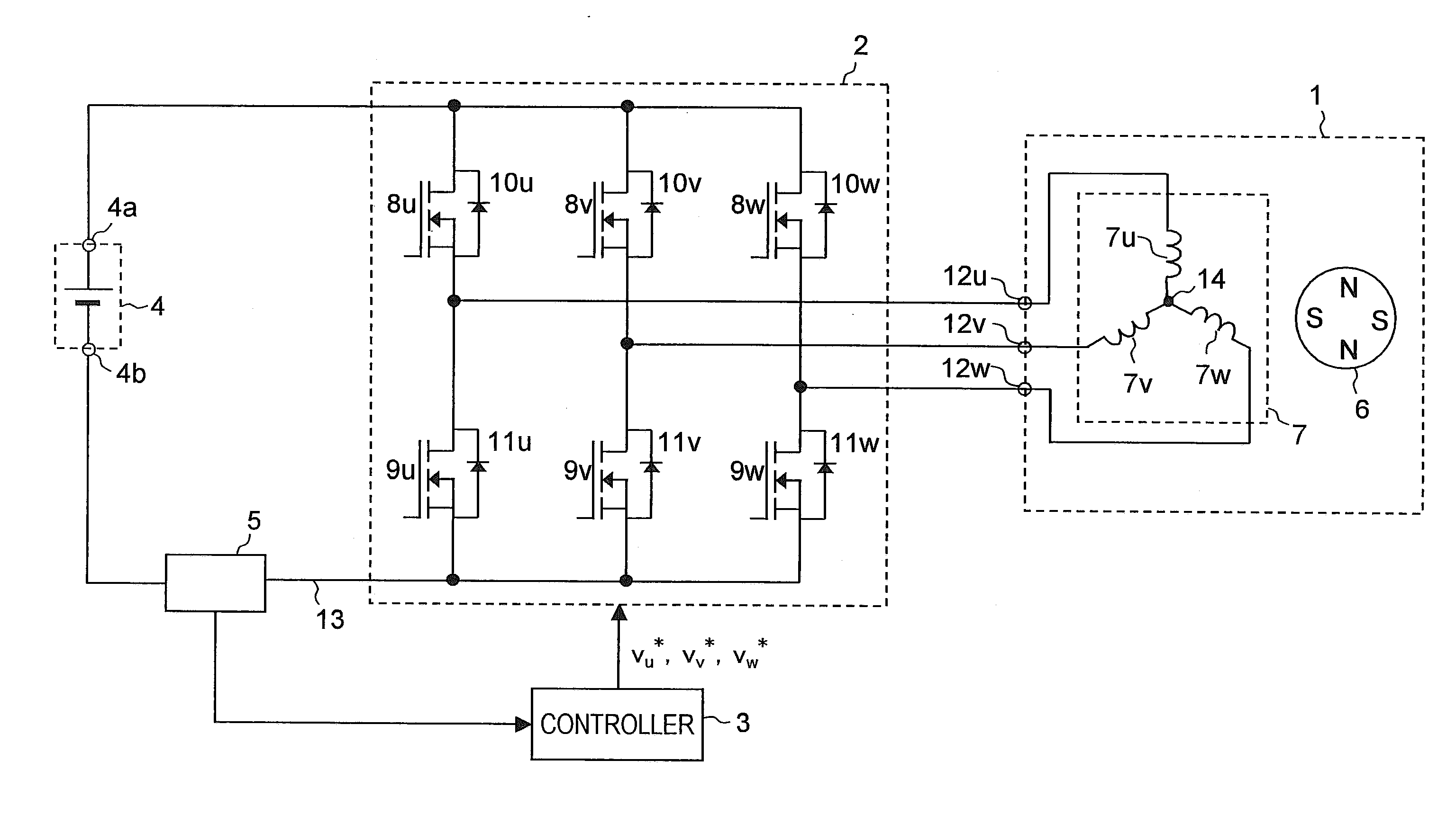 Current Detector Unit And Motor Control Device