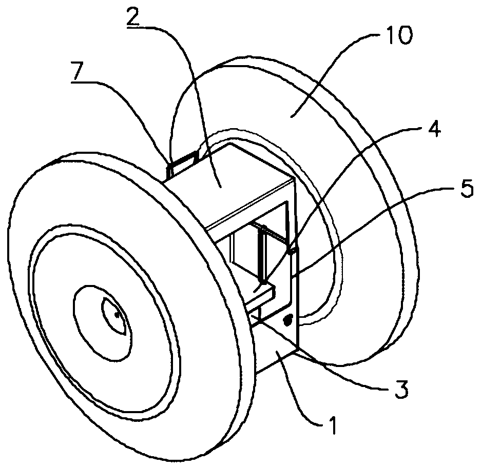 Inflatable double-wheel self-balancing vehicle