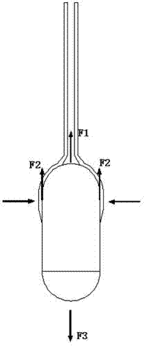 Filament tube capsule oesophagoscope capable of being released and magnetically controlled