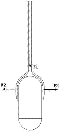 Filament tube capsule oesophagoscope capable of being released and magnetically controlled