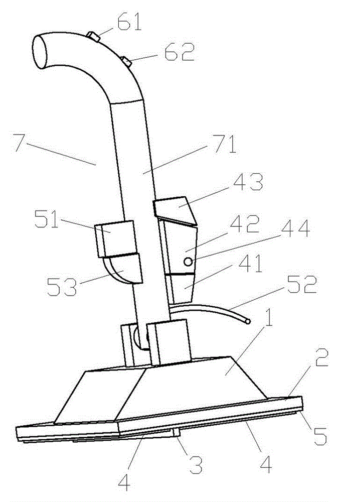 Mop head of water spraying mop and water spraying mop