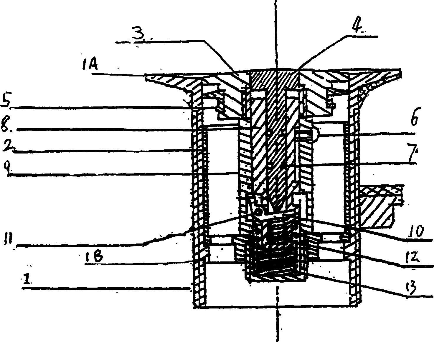 Lift-pressed outlet device