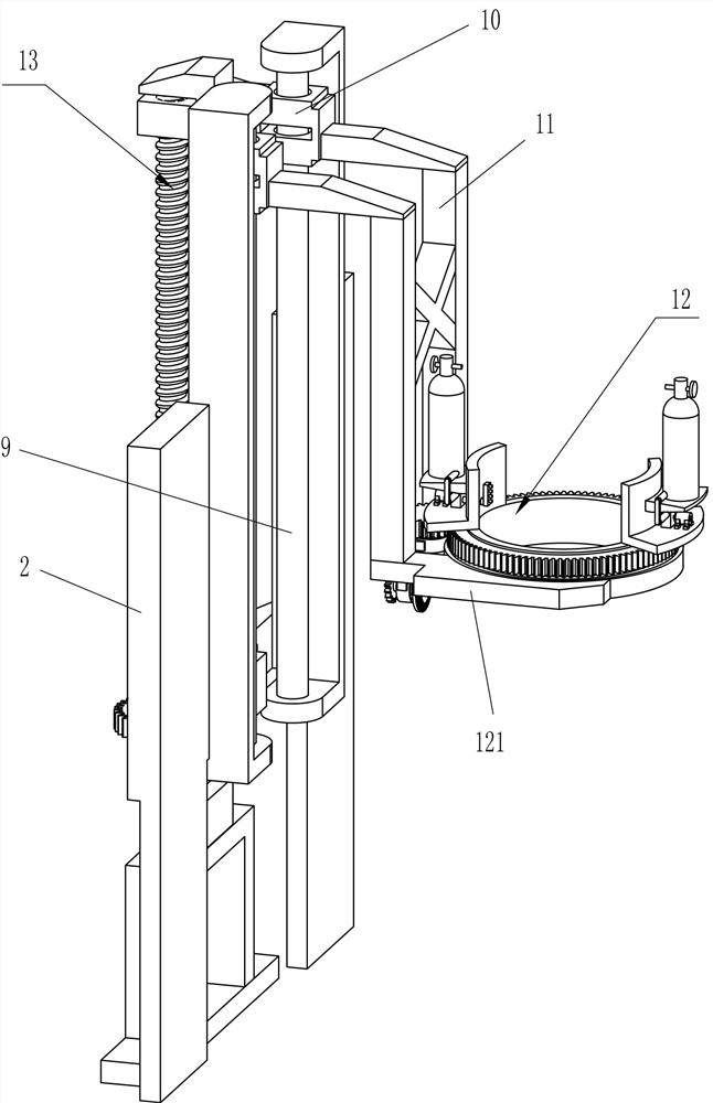 A kind of outdoor traffic indicating column rapid painting maintenance equipment