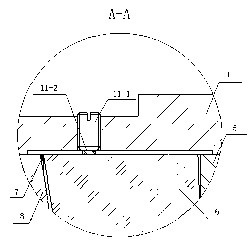 Picture frame structure of heavy-calibre combined lens