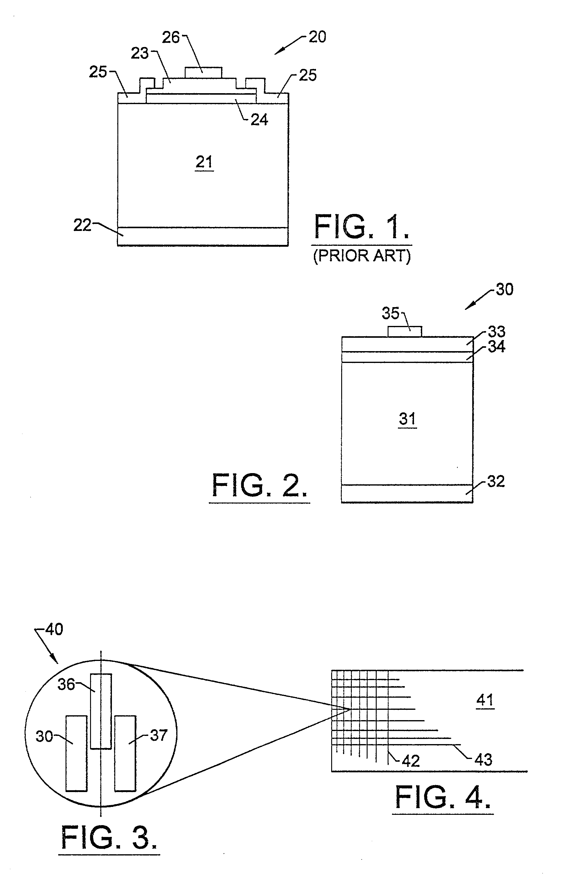 Group III nitride photonic devices on silicon carbide substrates with conductive buffer interlayer structure