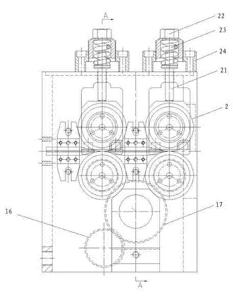 Wire feeding reduction gearbox