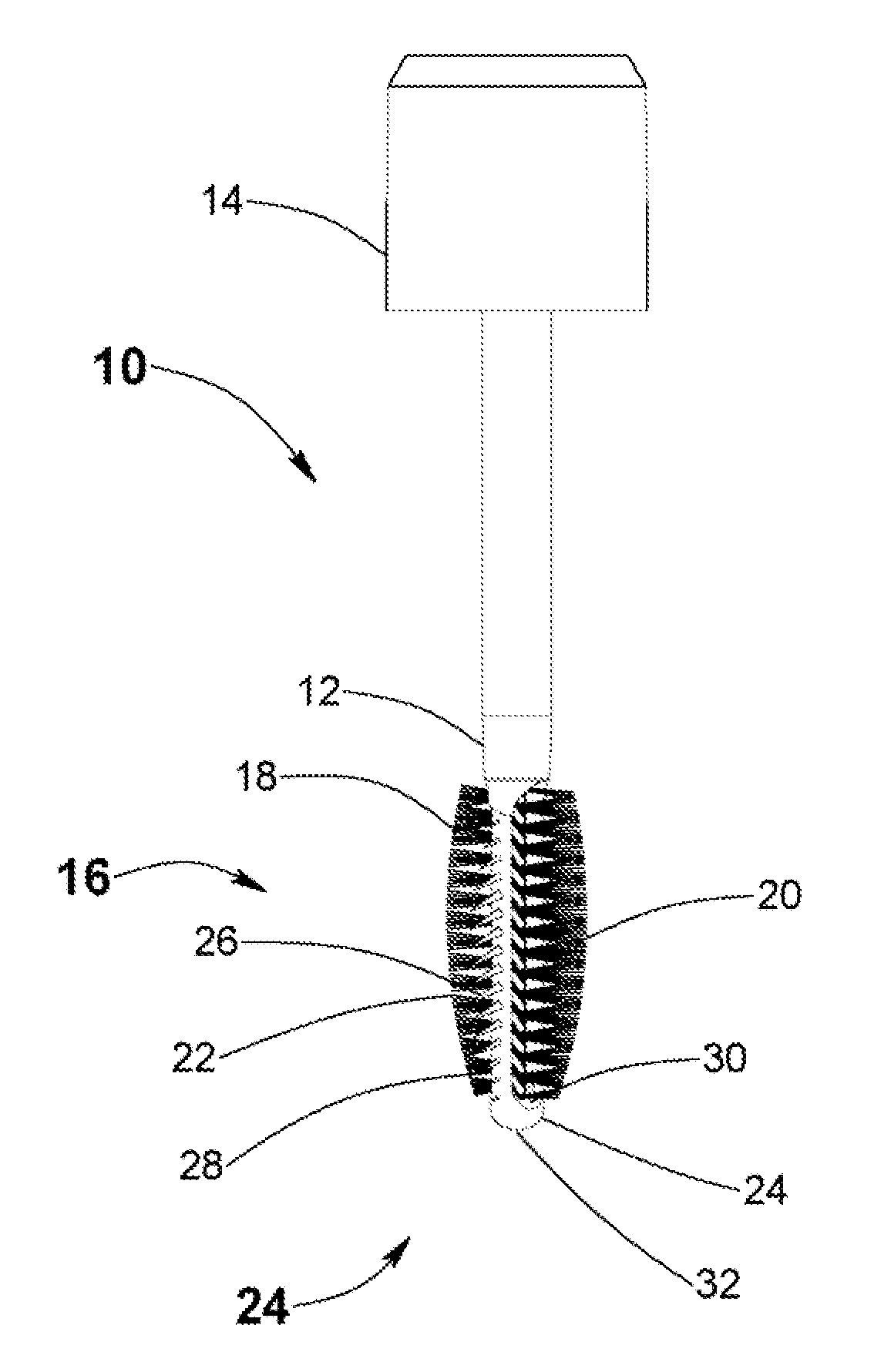 Cosmetic Applicator with Disparate Material Application Zones and Backwipe Return
