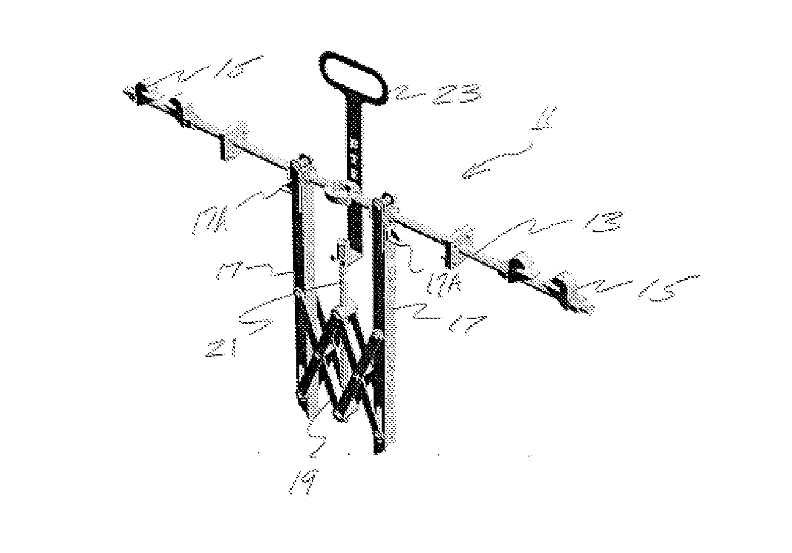 Rail stabilizer for rail tie replacement