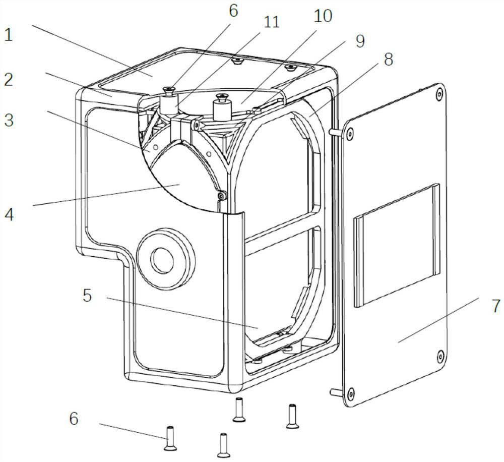 Split portable ray system and anti-collision portable X-ray machine headpiece