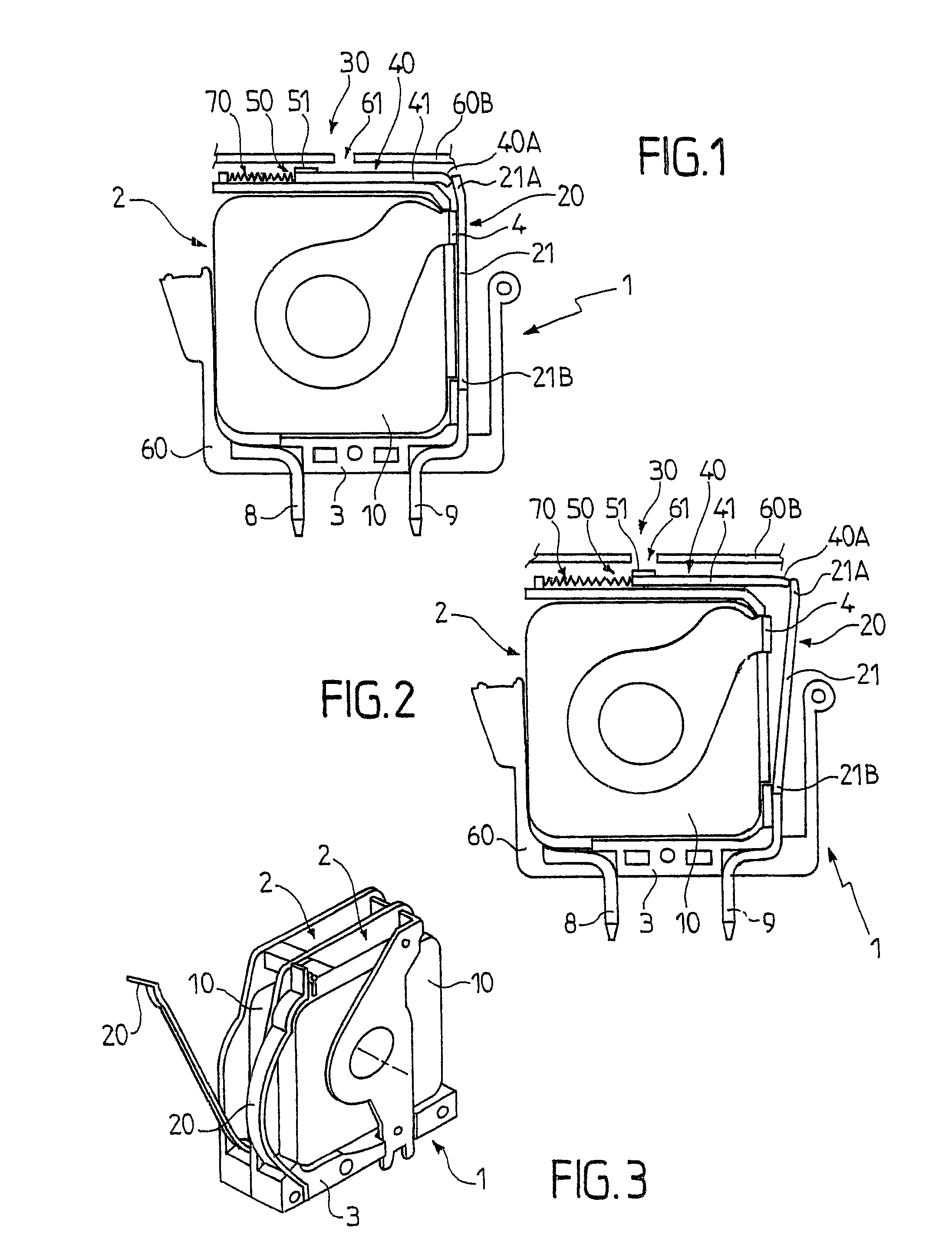 Surge voltage protection device with improved disconnection and visual indication means
