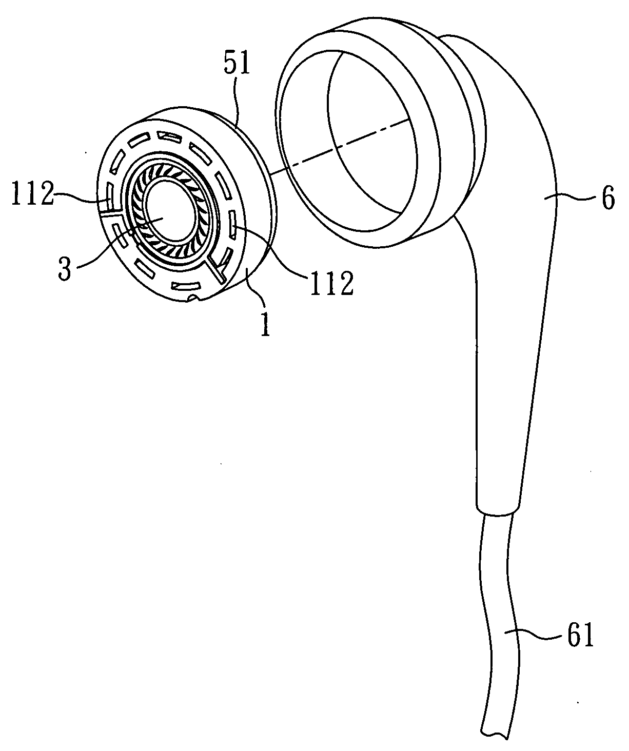 Dual-frequency coaxial earphones