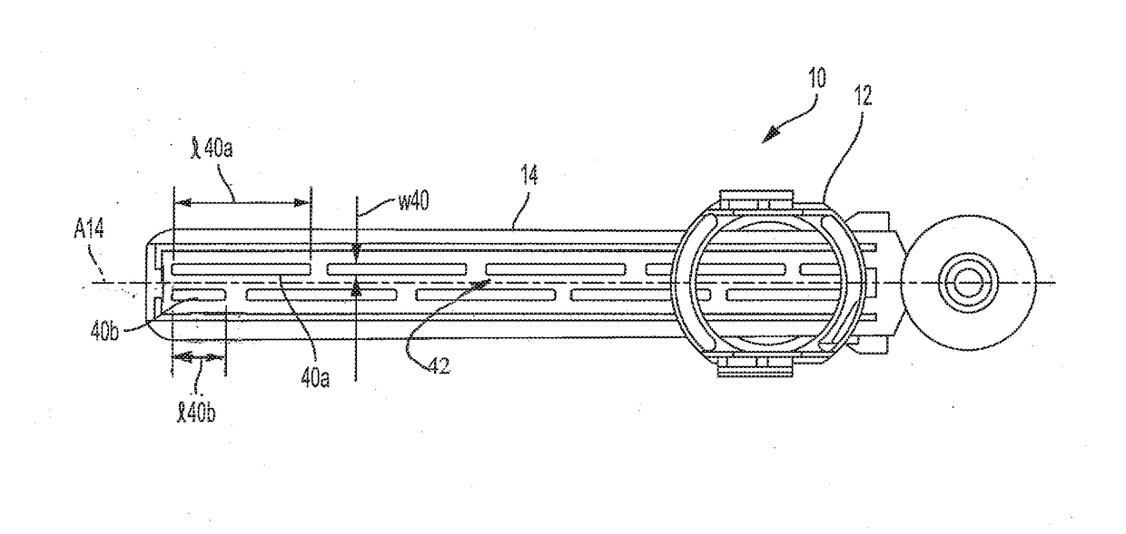 Flexible rack for linear free-run damper