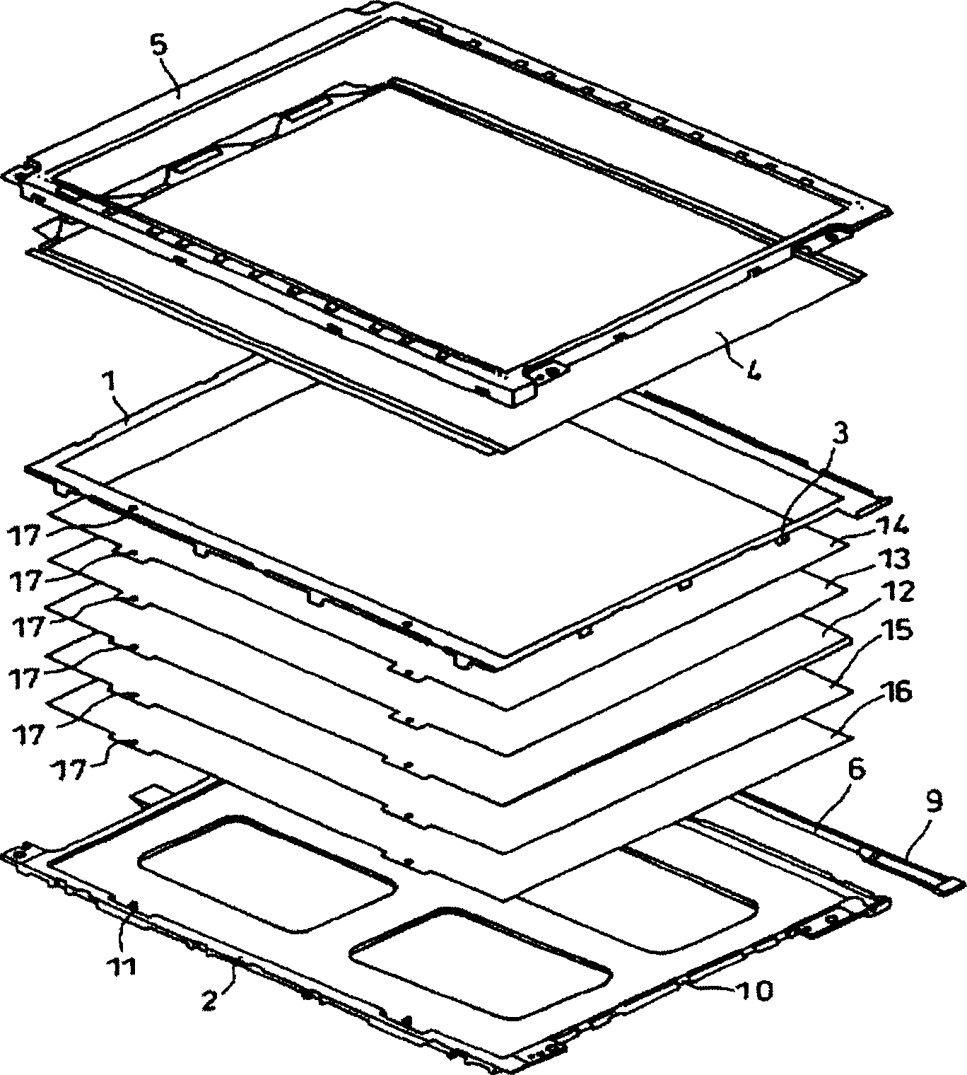 Frame structure for back-light module