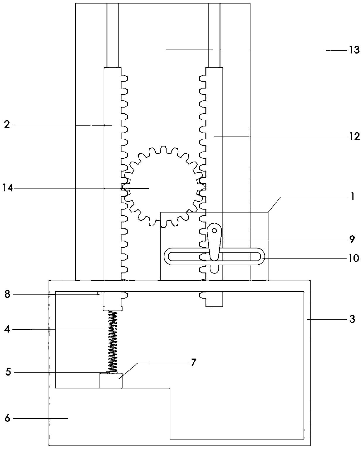 Vertical cyclic load loading test device for oil tank pile foundation settlement test