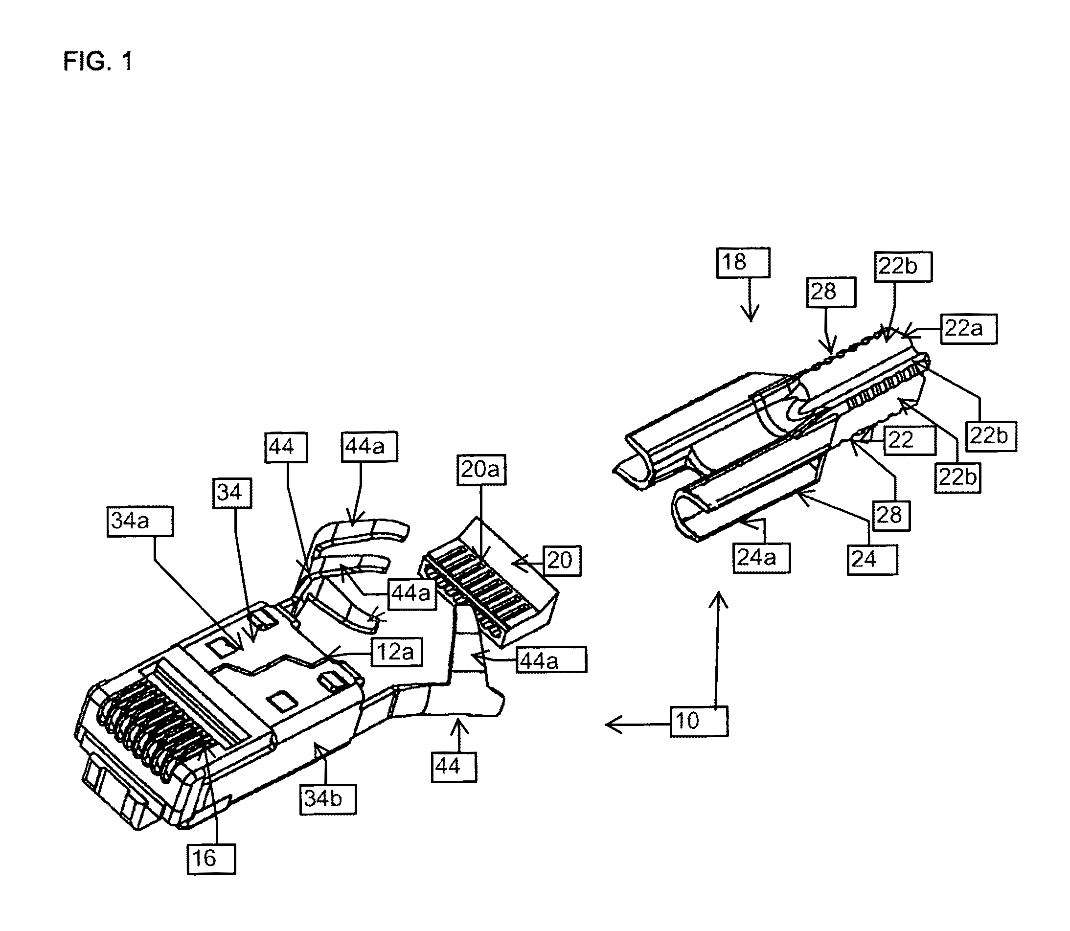Modular connector plug having a wire guide filter with an impedance containing portion and a cable guide portion