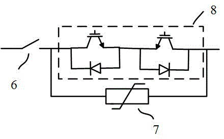 Initiative-short-circuit high-voltage direct-current circuit breaker
