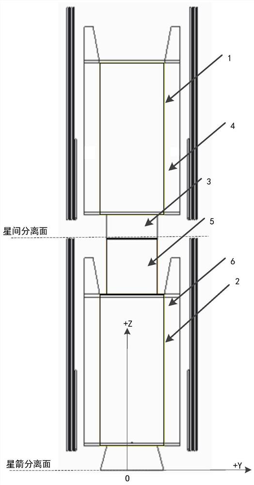 One-rocket multi-satellite self-series launching structure of small high-orbit satellite