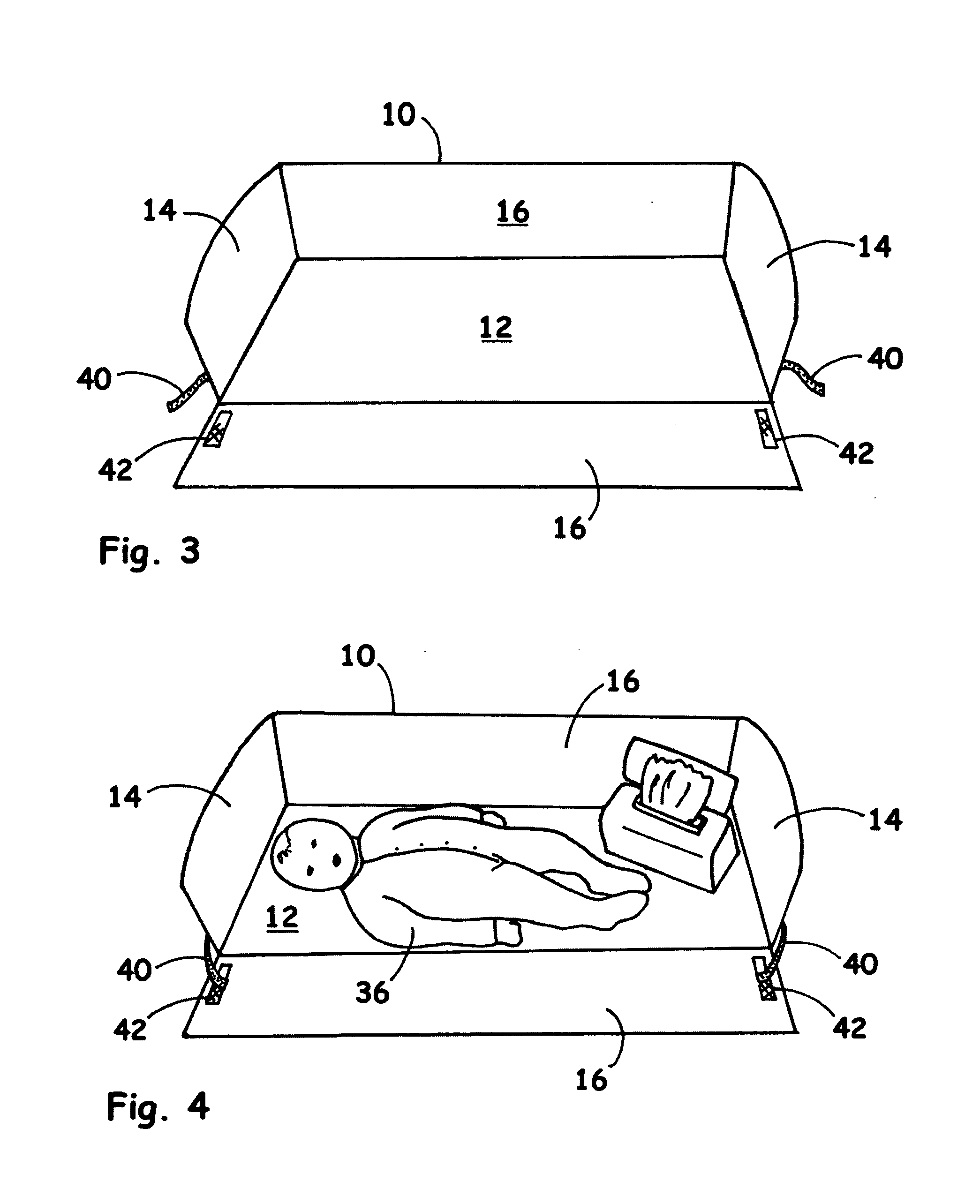 Convertible anywhere bed, play mat, and changing station for infants with self-forming carrying case