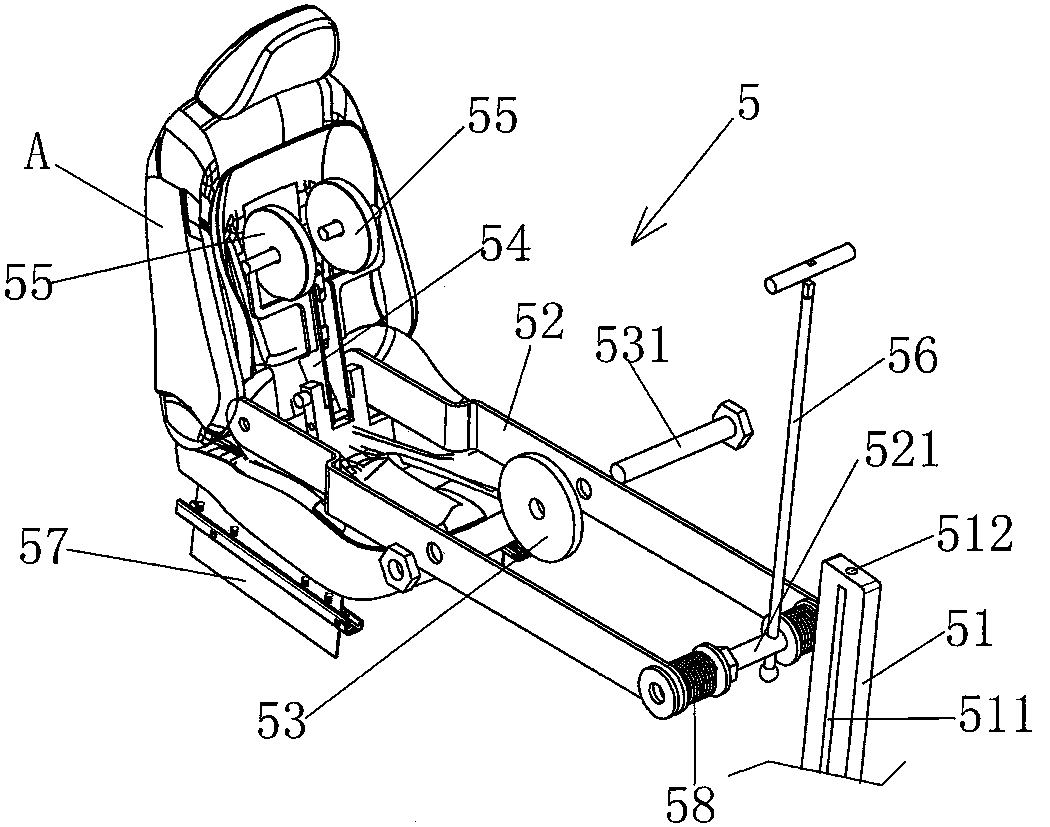 Seat creep experiment platform