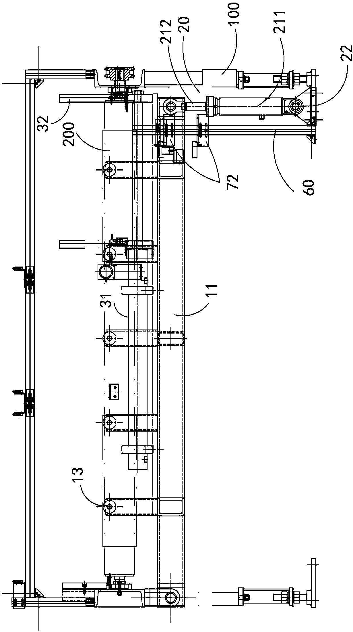 Edgewise conveying device and control method thereof