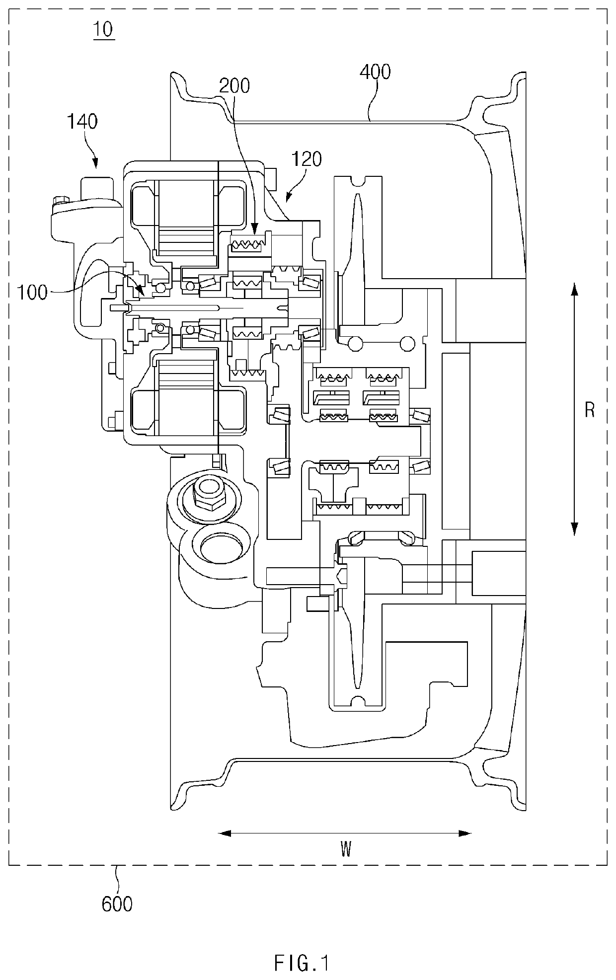 Power transmission device and vehicle including the same