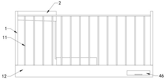 Suspended type automatic feeding and manure discharging environment-friendly pig cage