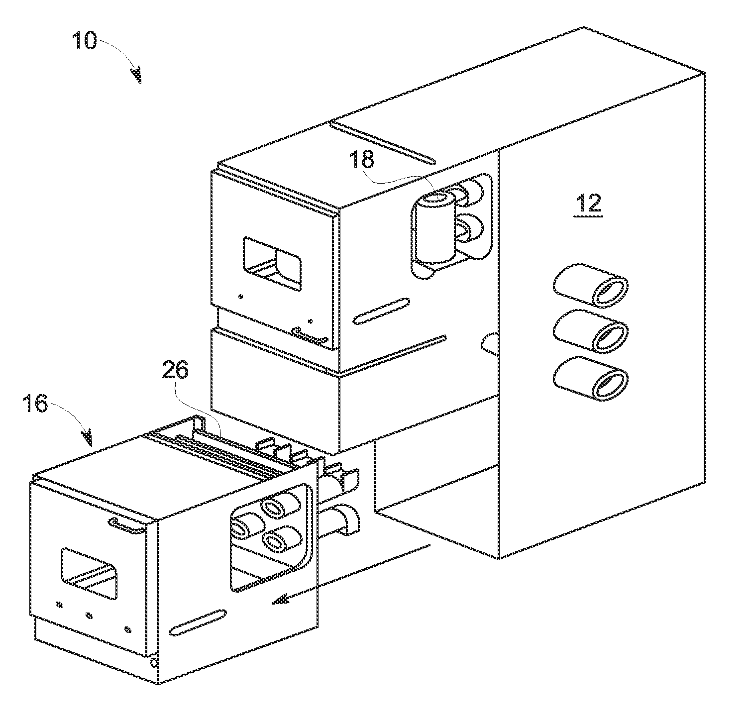 Modular switchgear connection and method of electrically connecting a modular compartment to a switchgear assembly