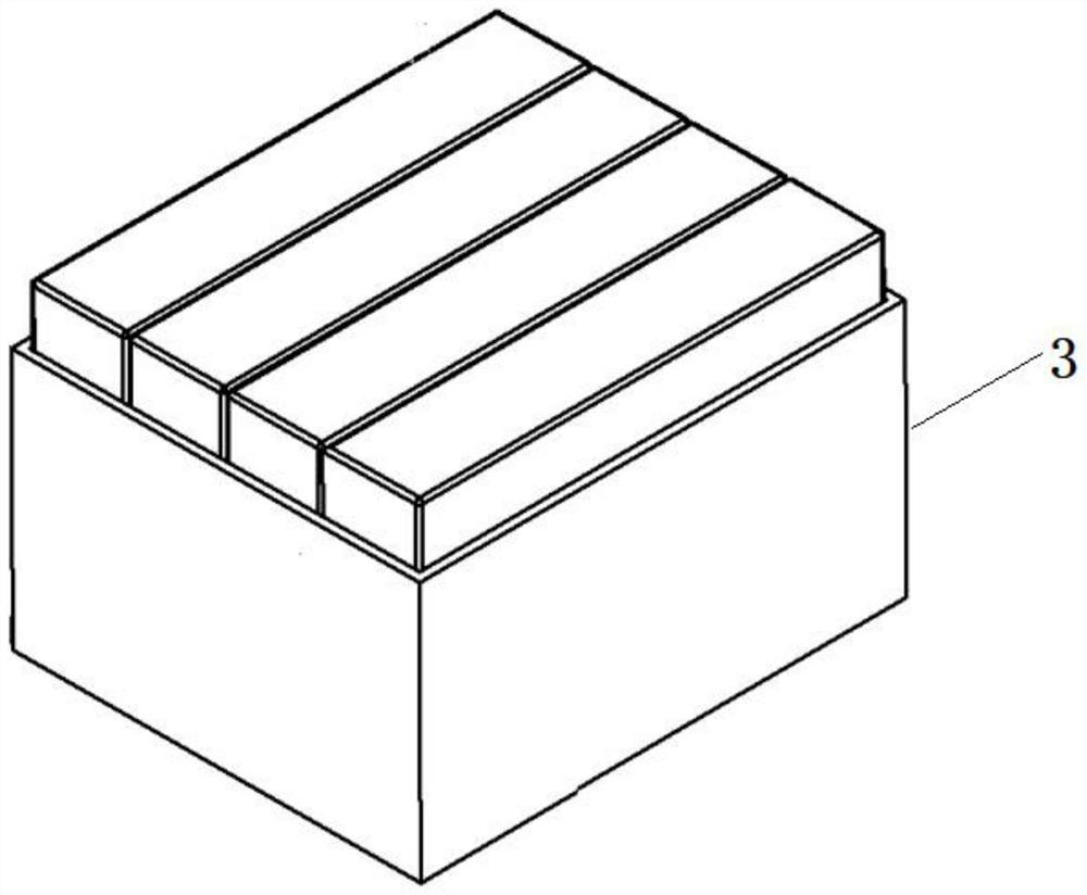 Falling type packaging strip box