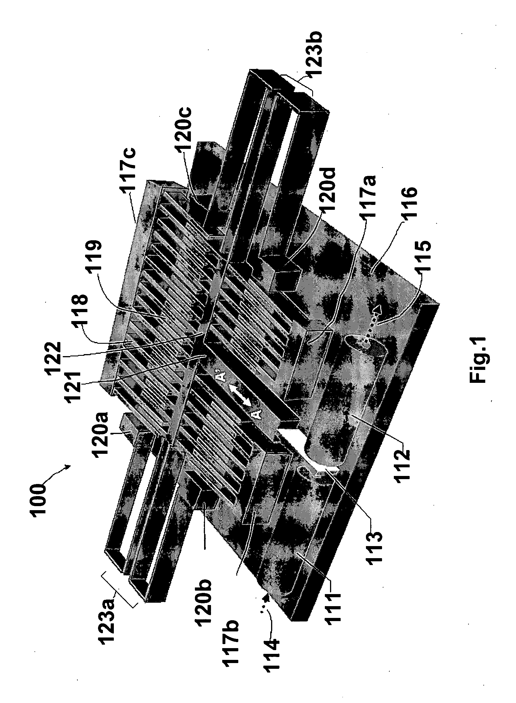 Electrostatically operated micro-optical devices and method for manufacturing thereof