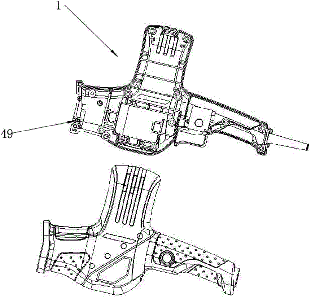 Double-saw-blade reciprocating saw