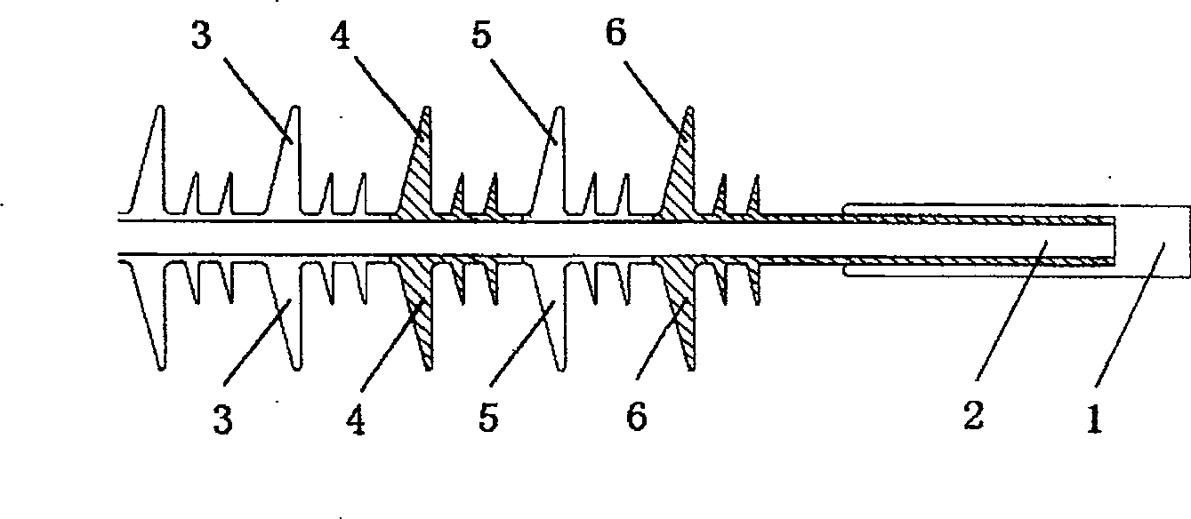 Control method for the field intensity at the compound insulator end and compound insulator