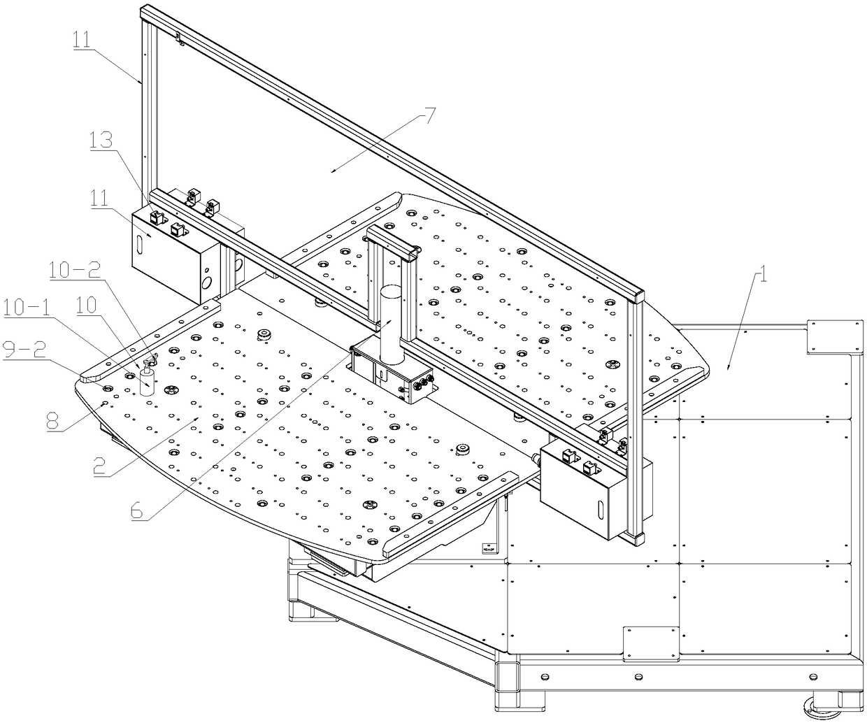 Rotatable working platform for fully automatic assembling line