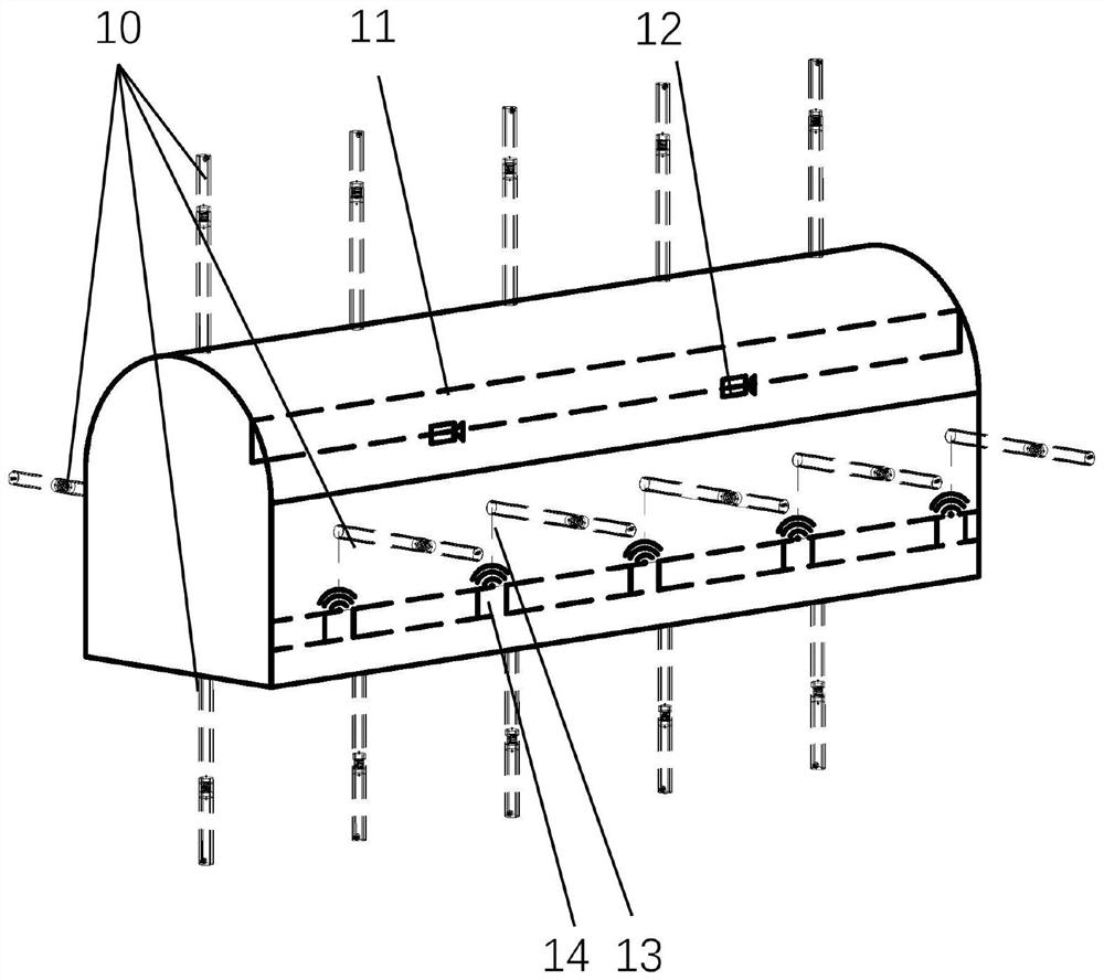 Low-field nuclear magnetic resonance stereoscopic monitoring method for water disaster risks