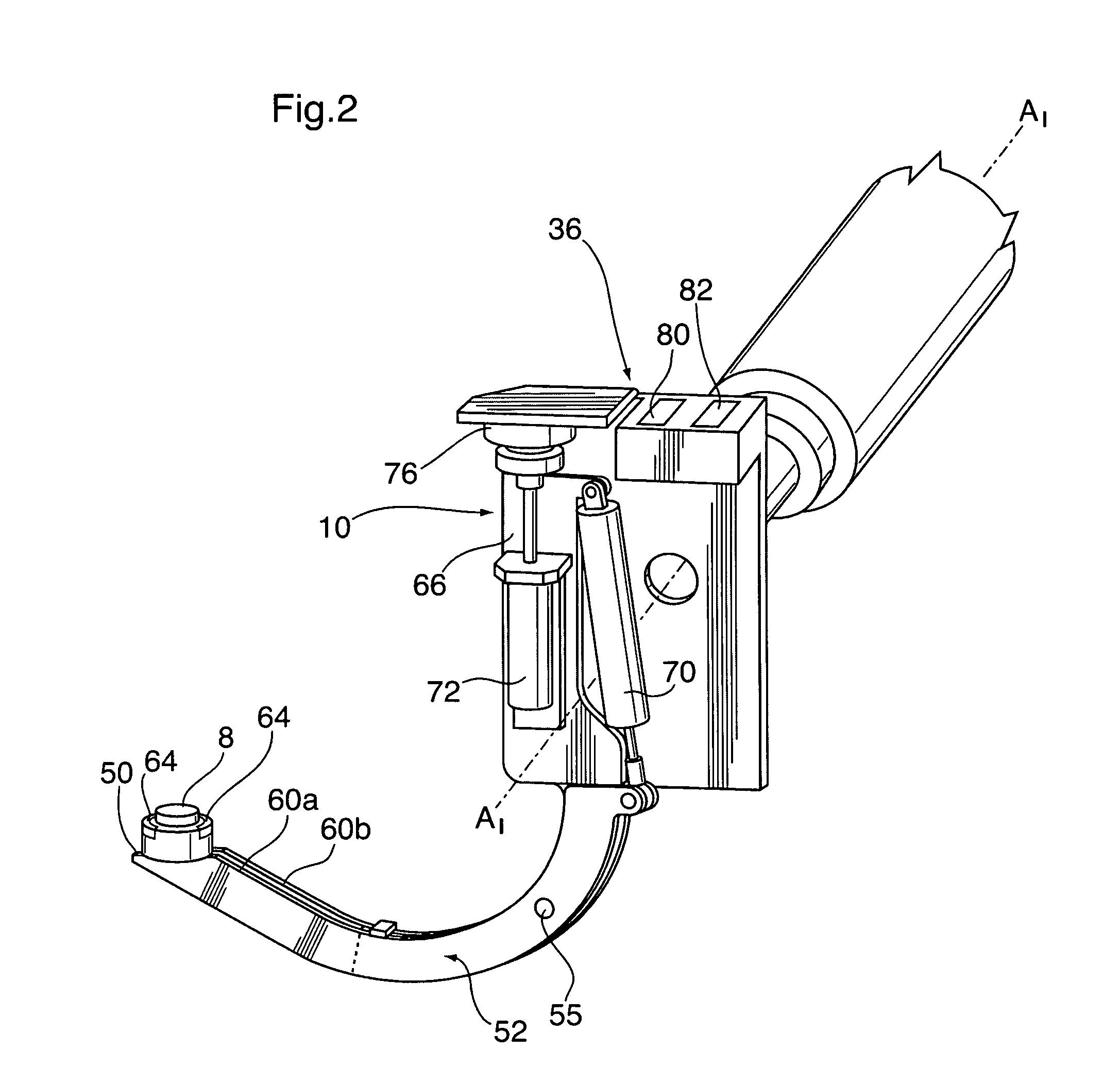 Coupling apparatus for positioning components in workpiece interior and method of using same