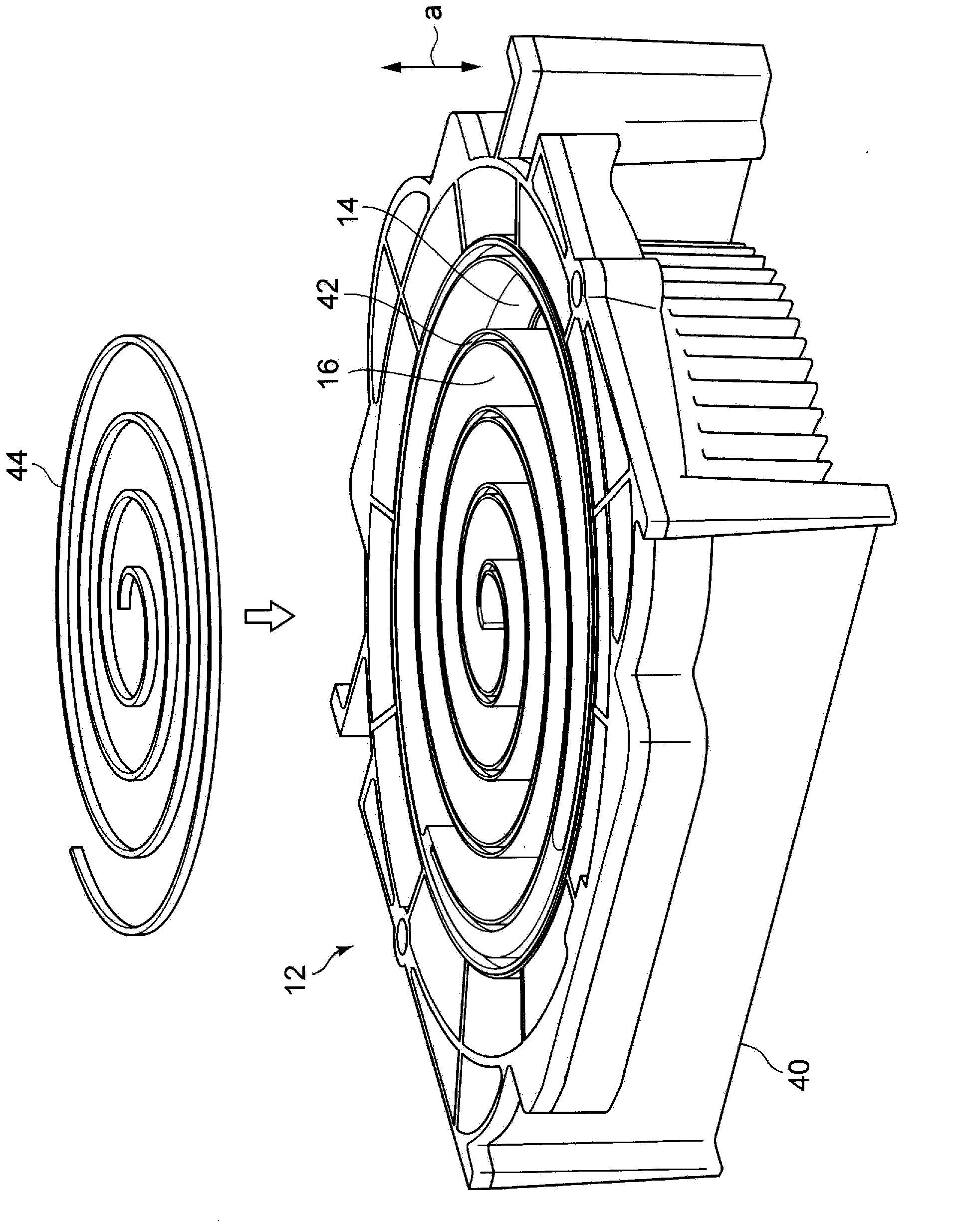 Scroll fluid machine