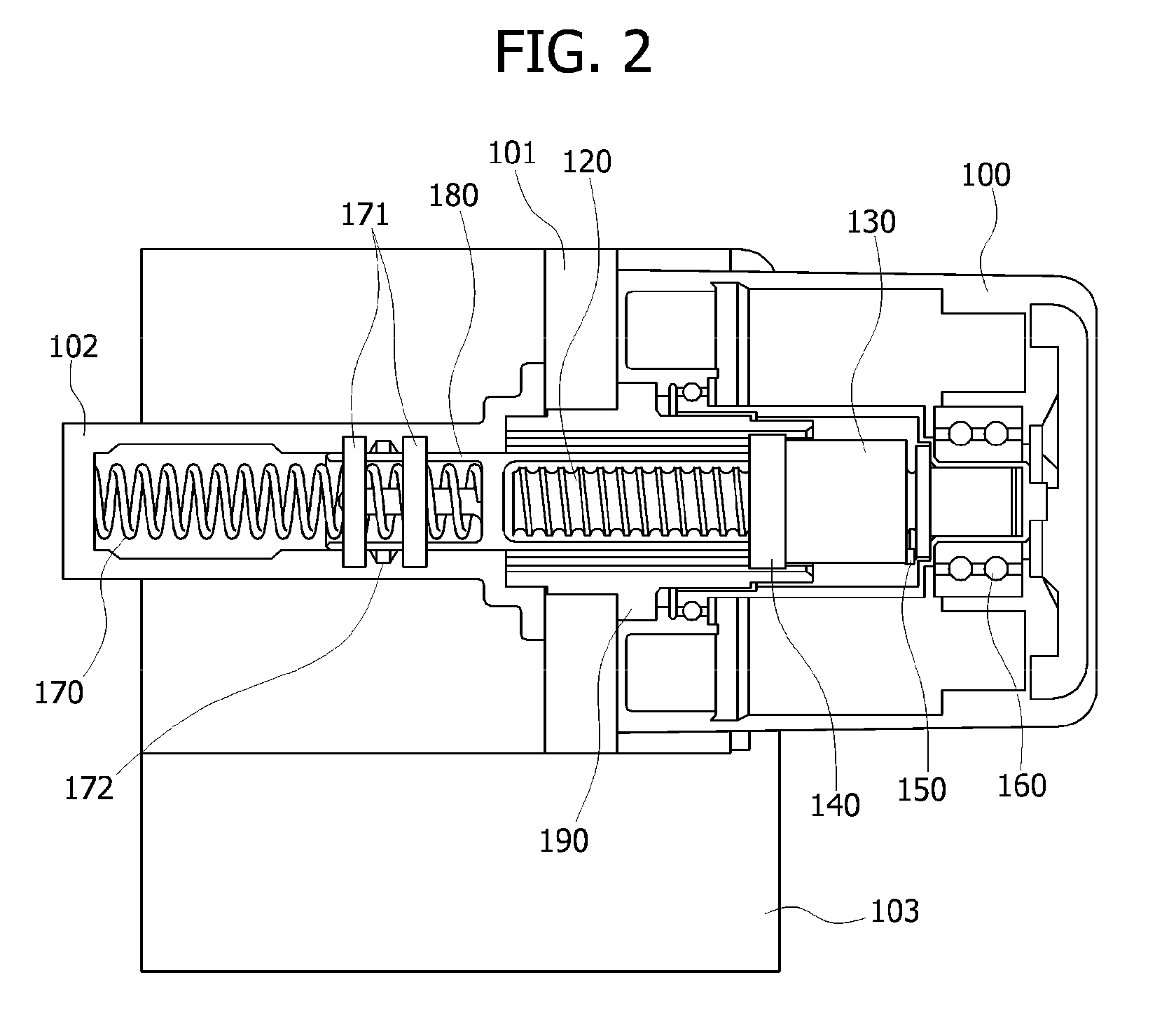 Pump structure of electric integrated hydraulic brake device